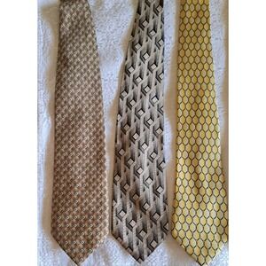 Oskarhouse Via Veneto Rene Chagal Nicola Paone Men's Ties 100% Silk Lot Of 4